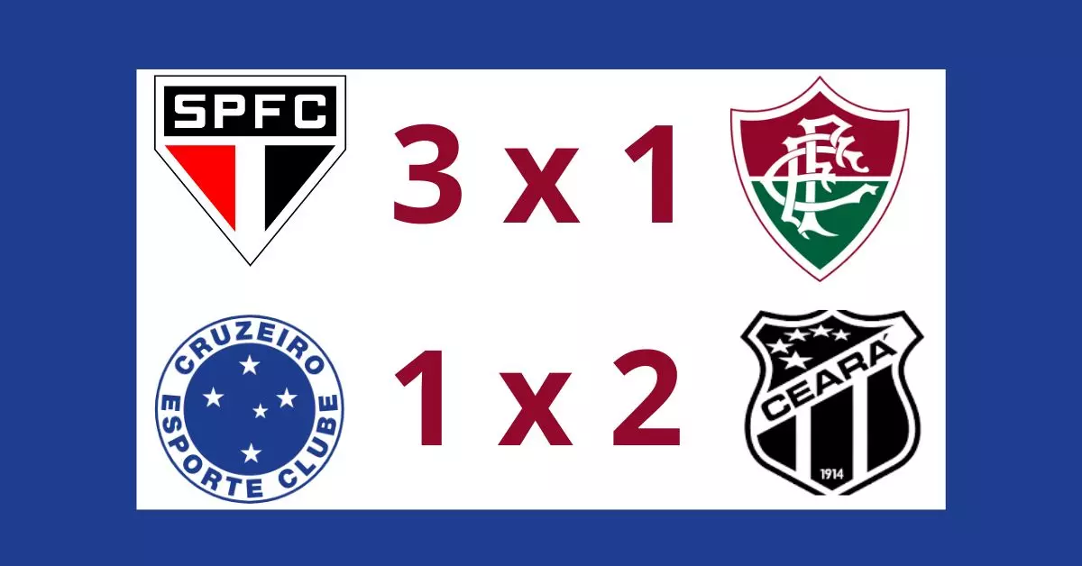 Cruzeiro x Ceará teve virada emocionante no Mineirão. Veja também como São Paulo venceu o Flu e embalou no Brasileirão 2025.